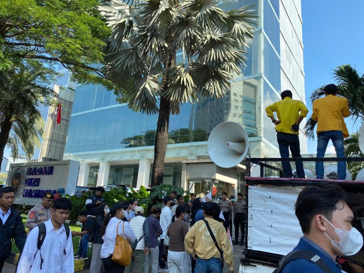 Mahasiswa Gema Kosgoro Geruduk BGN, Tuntut Usut Dugaan Jual Beli Titik SPPG